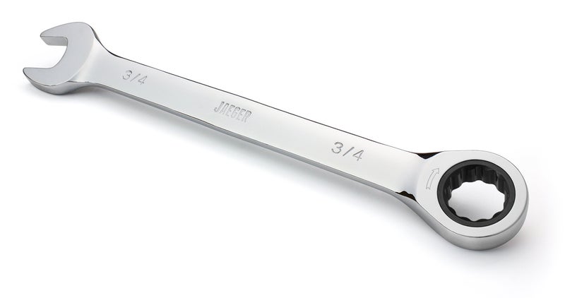 Jaeger 3/4 Inch Ratcheting Wrench with Upgraded 4Â° Precision and Hardened, Polished Steel for Projects with Tight Spaces - Image 1